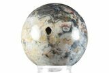 Polished Cosmic Jasper Sphere - Madagascar #241848-1